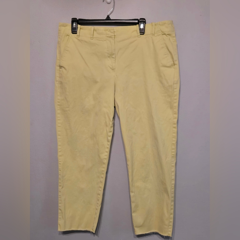Talbots Light Yellow/Green Pants Size 14
